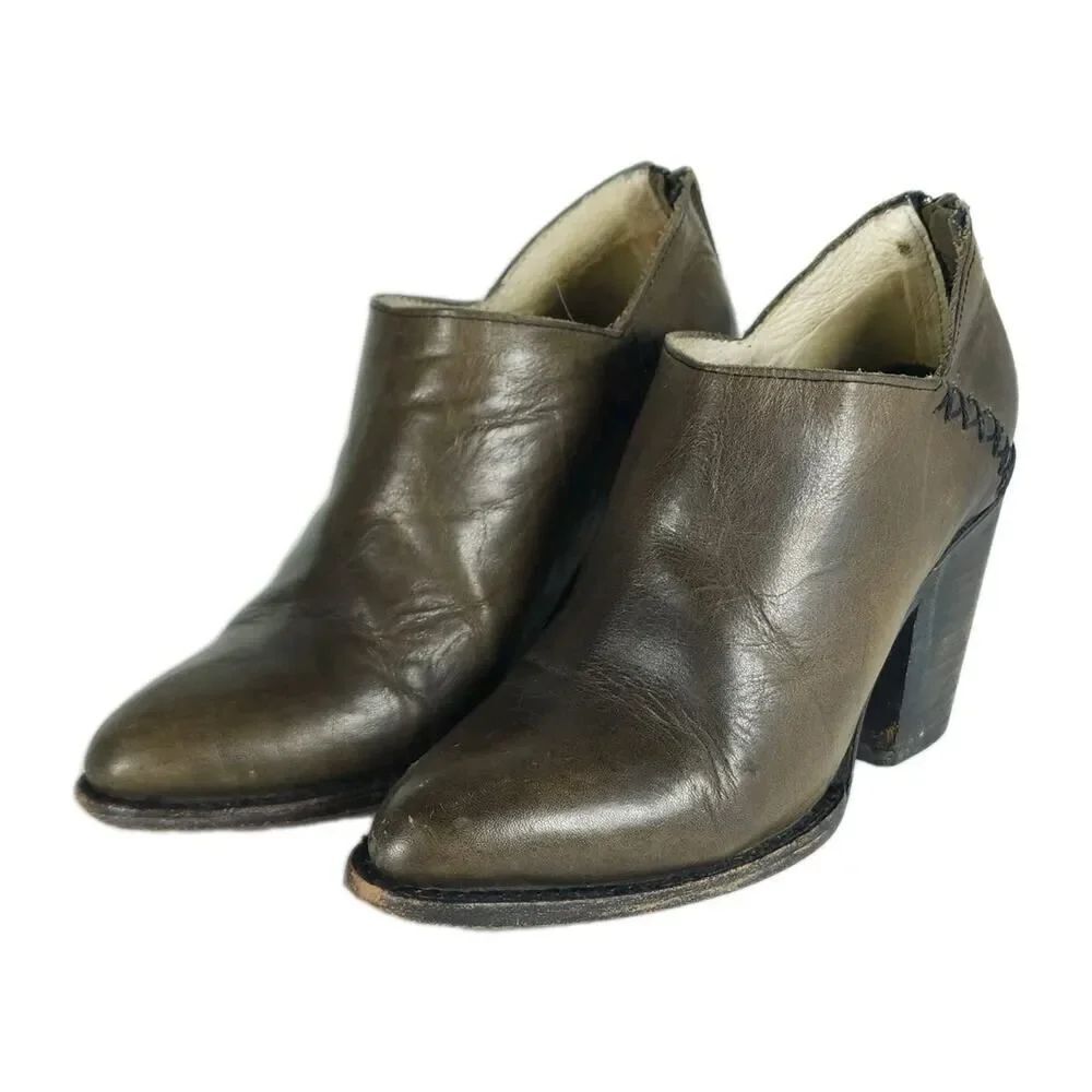 Freebird by Steven Women’s Steel US7 Brown Distressed Leather Boots Booties